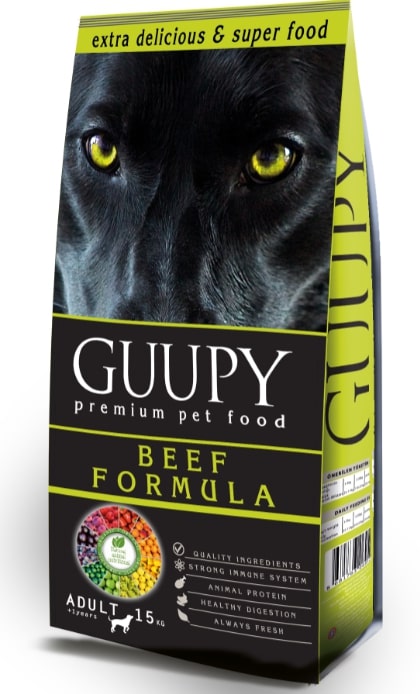 GUUPY ADULT DOG  BEEF 15 KG