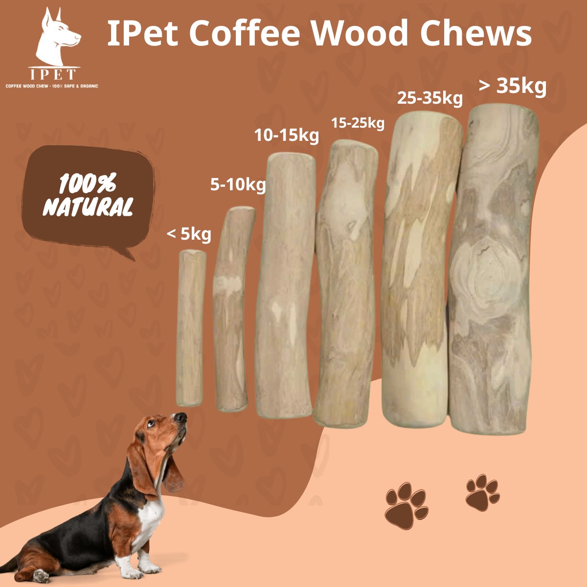 COFFEE WOOD DOG CHEW 